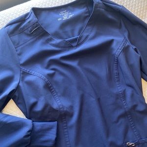 Infinity long sleeve scrub top